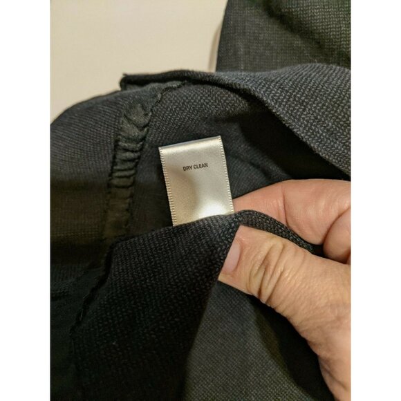 Banana Republic Stretch Black Straight Skirt Size 8 Zippered Slit Womens - Picture 7 of 7